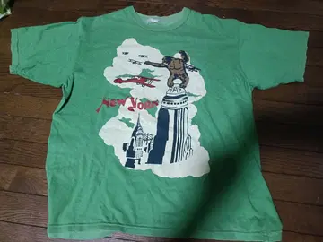 프리휠러스 부트 레거스 양면 프린트 T셔츠 반팔 그린