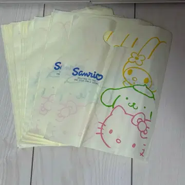산리오 헤이세이 레트로 쇼핑백 미사용 50개 이상 묶음 판매