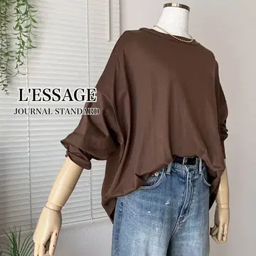 [ 2024AW ] L'ESSAGE 리오셀 돌먼 풀오버 브라운 롱 T
