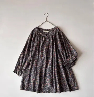 SOIL 소일 40S 포플린 플라워 프린트 풀오버