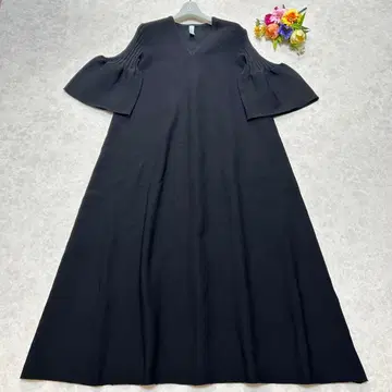 CFCL POTTERY 포타리 벨 슬리브 플레어 원피스 블랙 3