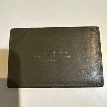 CAMILLE FOURNET 올리브 그린 카드 케이스
