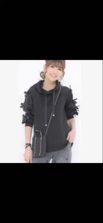 앤드러브 아주 행복한 리본의 펄 비쥬 후디 3L