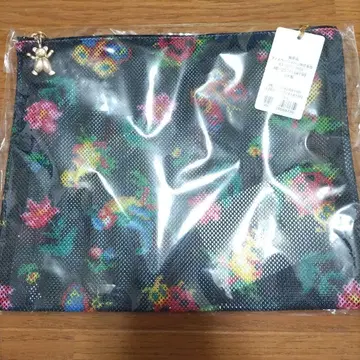 새상품 페이러 하이디 D링 메쉬 파우치 블랙