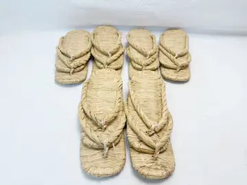 새상품급 다도구 노지 도구 노지 조리 (짚신) 6족 세트 다도