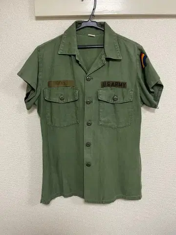 미군 OG-107 코튼 새틴 유틸리티 셔츠