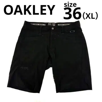 오클리 (OAKLEY) 골프 팬츠 사이즈 36 블랙 스컬 로고 자수