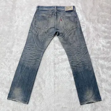 EDWIN 503 블루 트립 W34 일본제 귀히게 허니컴 세로 떨어짐