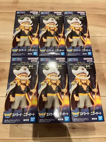 원피스 메가 월드 컬렉션 흰 수염/에드워드 뉴게이트 6체 세트