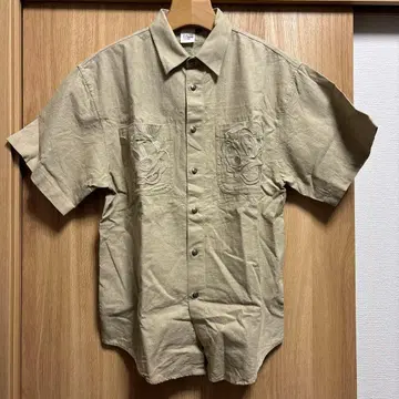 Disney STORE 린넨 셔츠 반팔 구제 의류 올드 빈티지