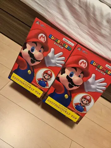 2개 세트 슈퍼 마리오 빅 액션 피규어