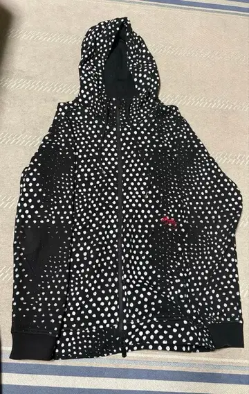 archive Roen 스컬라트 자수 도트 무늬 지퍼 후드티