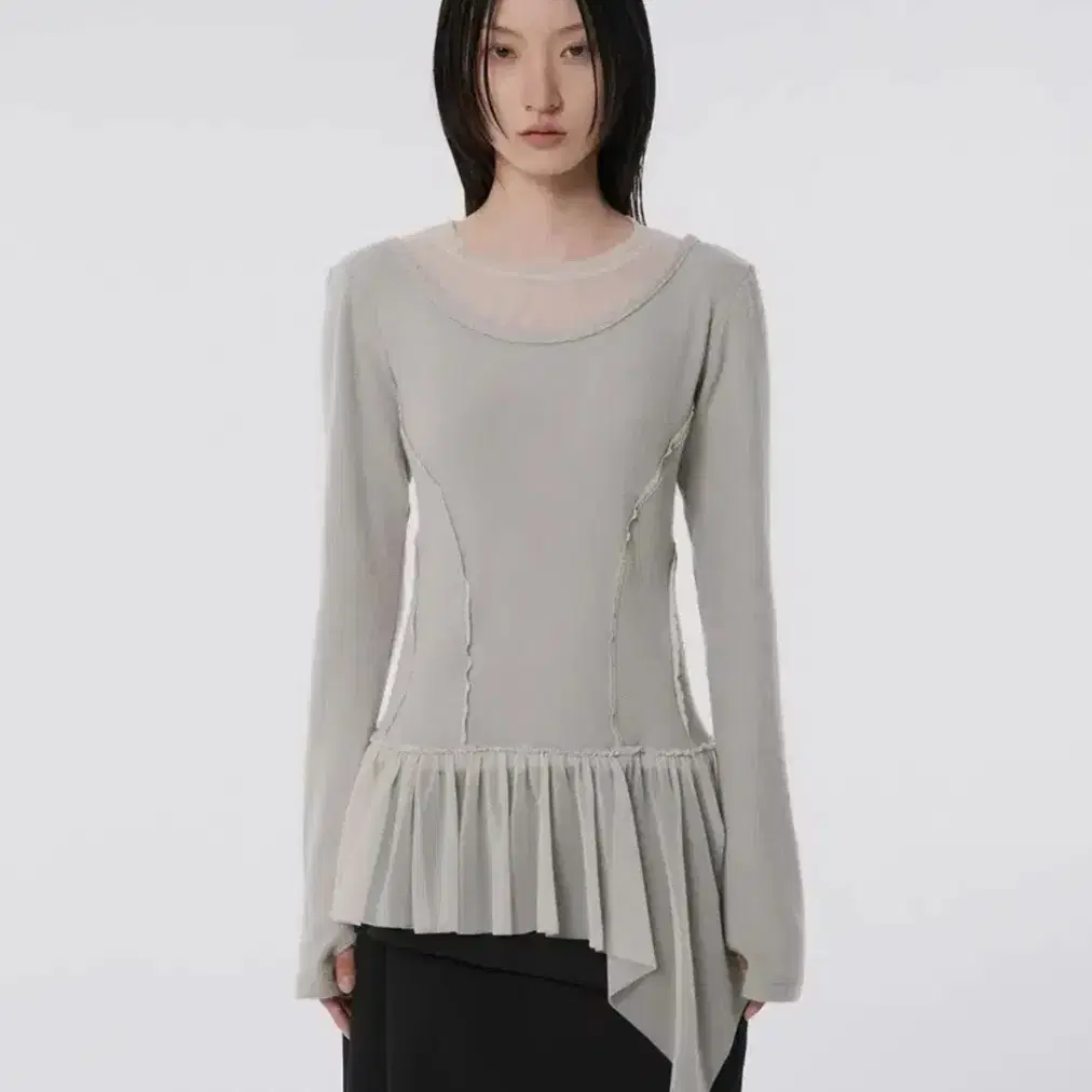 Flareup Asymmetrical Draped Layered Skirt | Bunjang Global