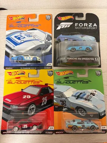 Hot Wheels 4대 세트 실루엣 & 포르자