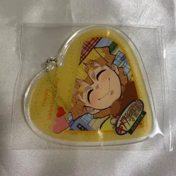 귀멸의 칼날 키메츠 학원 발렌타인 편 하트 아크릴 참 아가츠마 젠이츠