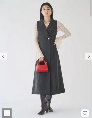 LAGUNAMOON 메탈 버튼 테일러드 오버롤 스커트