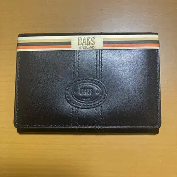 새상품 DAKS 블랙 가죽 명함지갑