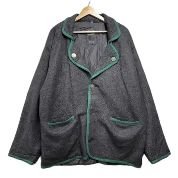 로리안 울 자켓 그레이 그린 파이핑 남성용 L