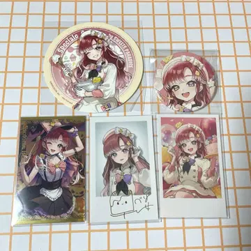 니지산지 사오토메 베리 폴라로이드 캔뱃지