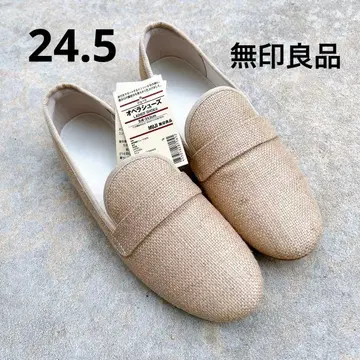 MUJI 오페라 슈즈 24.5cm 베이지