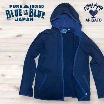 블루블루 재팬 후드티 얇은 소재 일본제 네이비 1