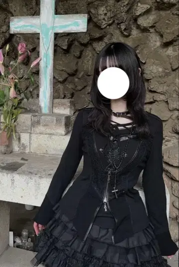 재킷 디자인 고딕 롱 티셔츠