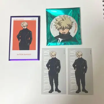 히로아카 바쿠고 카츠키 베이스 야드 캔뱃지 특전 폴라로이드풍 스티커