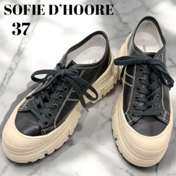 SOFIE D'HOORE 새상품급 스니커즈 블랙 24cm 가죽 통굽 37
