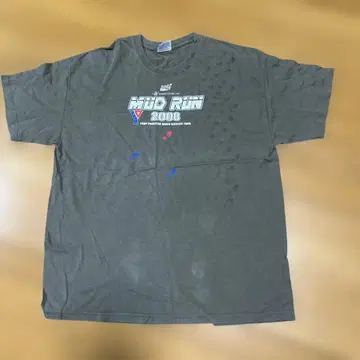 Hanes Heavyweight Mud Run 2008 티셔츠 XL