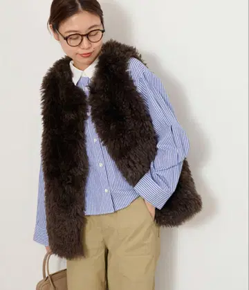 JOURNALSTANDARD relume 롱 컬리 인조 모피 베스트