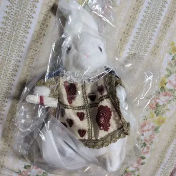 이상한 나라의 앨리스 카드놀이 토끼 봉제 인형 하트 무늬 의상