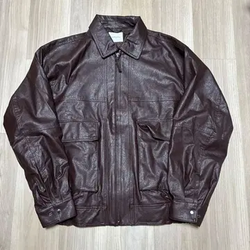 FREAK'S STORE 다크 브라운 가죽 자켓