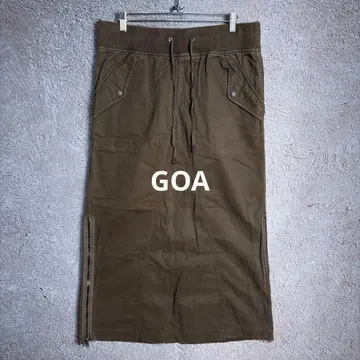 GOA MILITARY GARMENT 롱 스커트 사이드 지퍼