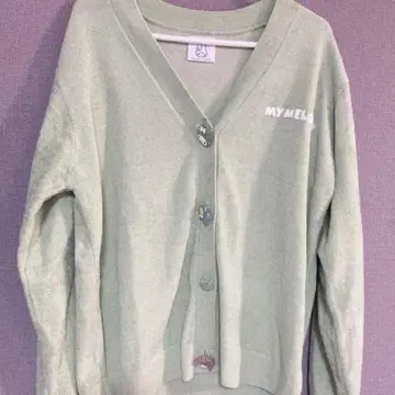 [ MY MELODY ] 니트 가디건 그린 마이멜로디 스나이델 홈