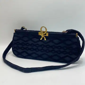 레어 로베르타디카메리노 빈티지 벨벳 숄더백 R로고