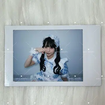 논피크! 카즈키 아뮤짱 화이트데이 특별 의상 란 폴라로이드 1