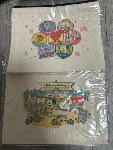 BTS BT21 파우치 2개 세트