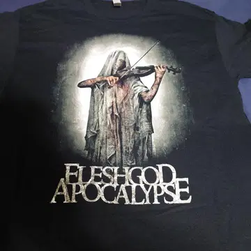 미사용 새상품 프레쉬 갓 아포칼립스 메탈 밴드 티셔츠