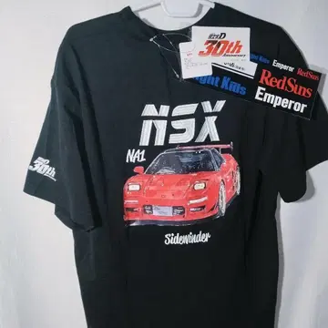 새상품 T셔츠 L NSX NA1 호조 고우 이니셜D 혼다 스티커 반팔
