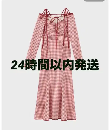 Mmeeme 엠미에메 깅엄 체크 원피스