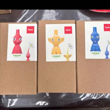 Nintendo TOKYO 화병 피크민 빨강 파랑 노랑 3색 3점 세트