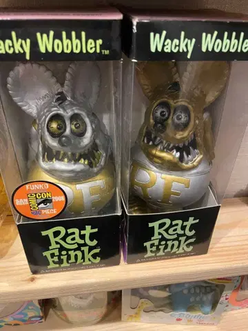 Rat fink 소프트 비닐 피규어 funko 미개봉 박스 포함