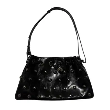 ZARA 자라 스터드 실버 숄더백 블랙 미니백