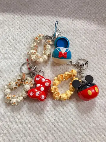 도쿄 디즈니 리조트 미키마우스 팝콘 키체인 키링