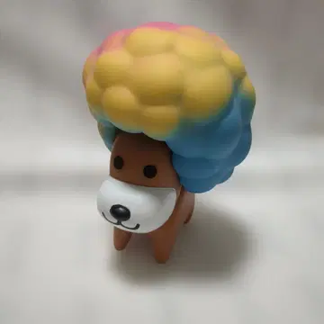 아프로견 소프트 비닐 저금통 피규어