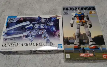 HG 건담 에어리얼 개수형 & RX-78-2 ver.G30th 미조립품