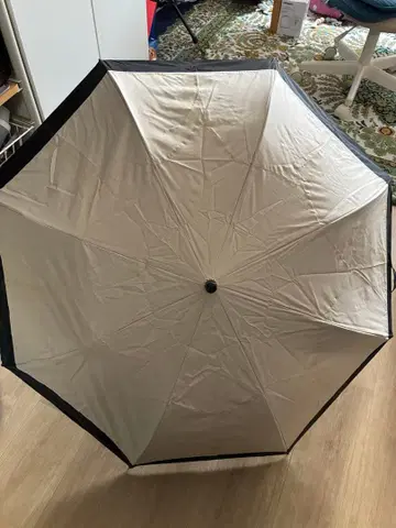 Rose Blanc 양산 접이식 완전 차광 100% 2단 미들 우산 가방