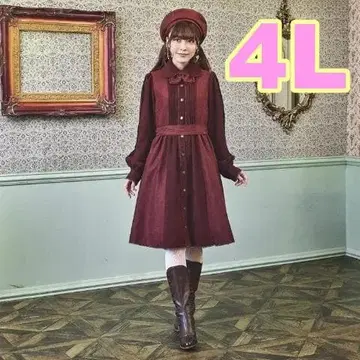 쿠루미 시마무라 노엘 드 메모와르 원피스 빨간색 4L 클라로리