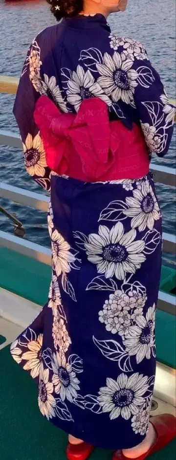 유카타, 오비, 리본 3종 세트 간편 착용식 유카타