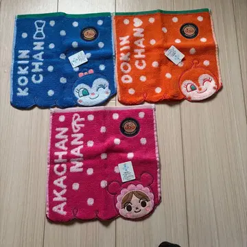 짤랑이, 코킨쨩, 아기맨, 타월 손수건 세트